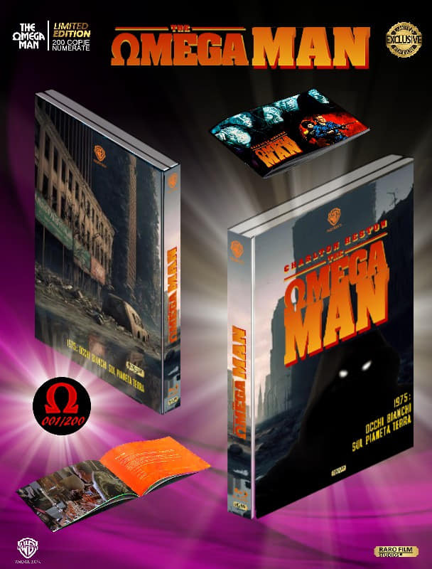 The Omega Man - Limited Edition 200 copie numerate (Blu-Ray Disc + Poster + Booklet) — Edizioni Speciali & Limitate