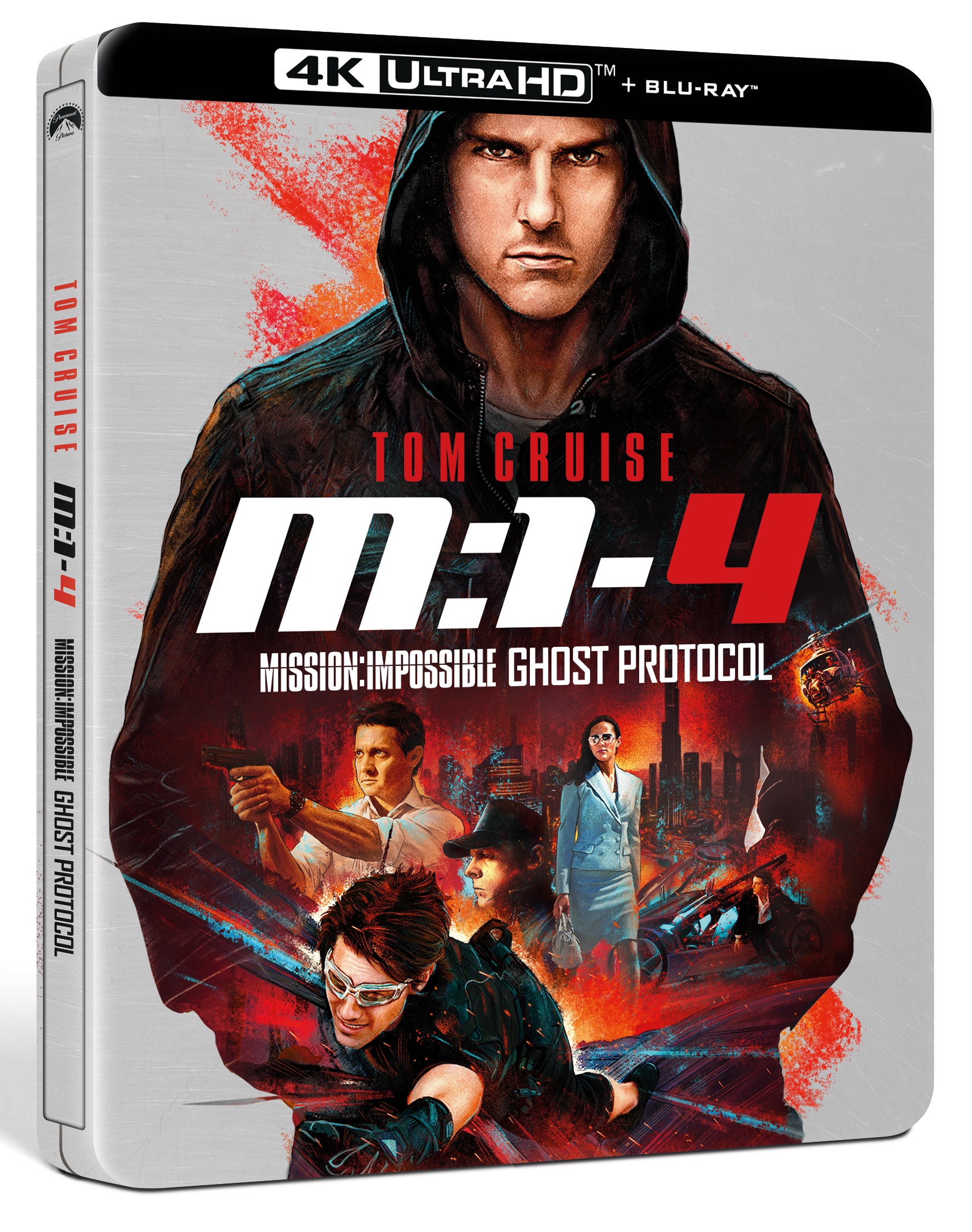 Mission: Impossible - Protocollo Fantasma (4K Ultra HD + 2 Blu-Ray Disc - SteelBook) — Steelbook 4K UHD
