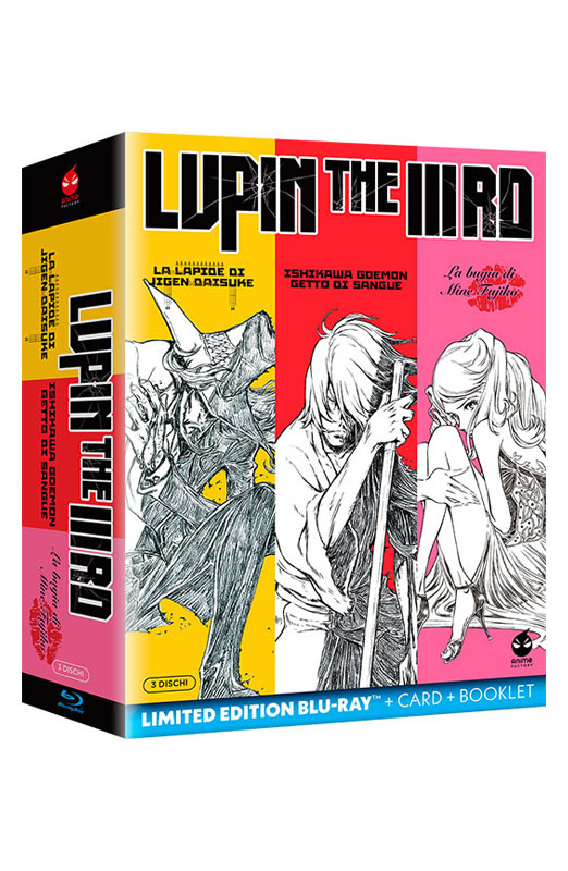 Lupin III - La Trilogia (3 Blu-Ray Disc + Booklet + Card) — Cofanetti & Box Set Deluxe