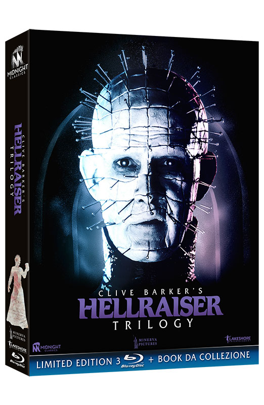 Hellraiser Trilogy - Limited Edition (3 Blu-Ray Disc + Booklet + Cards) — Cofanetti & Box Set Deluxe