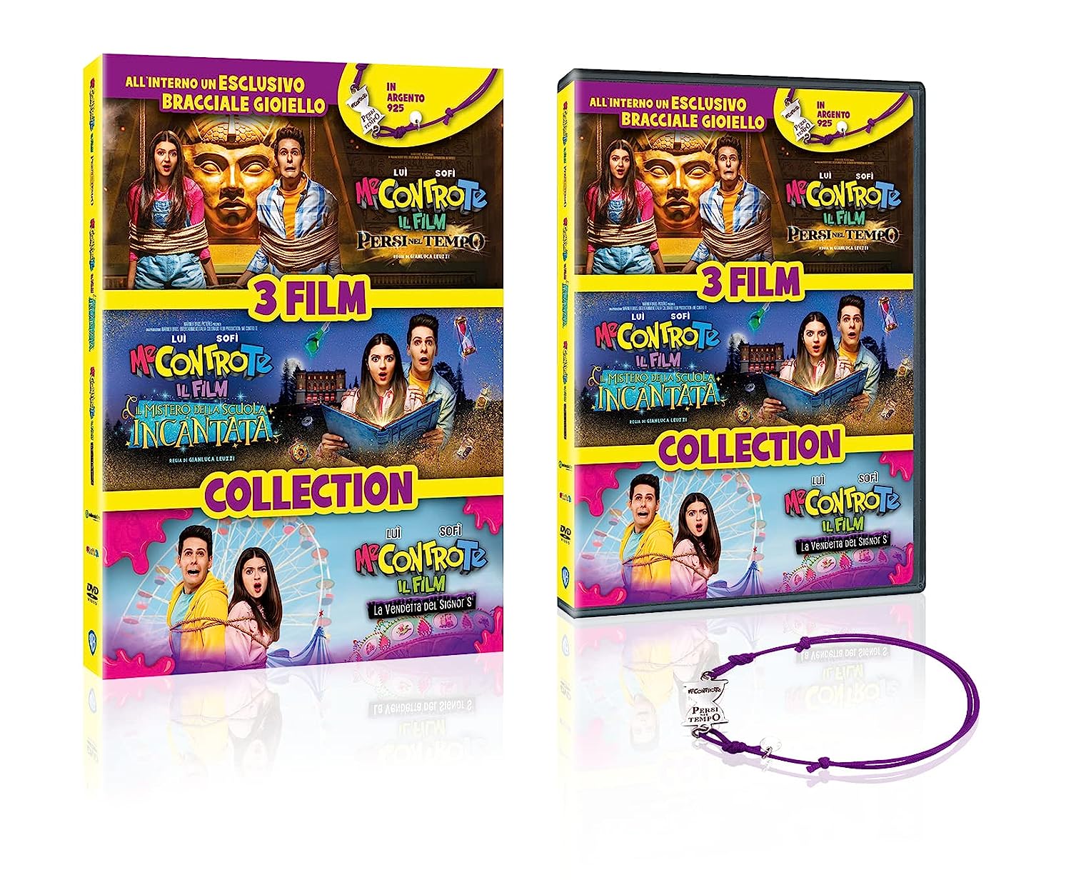 Me contro te - 3 Film Collection (3 DVD + Braccialetto) — Cofanetti & Box Set Deluxe