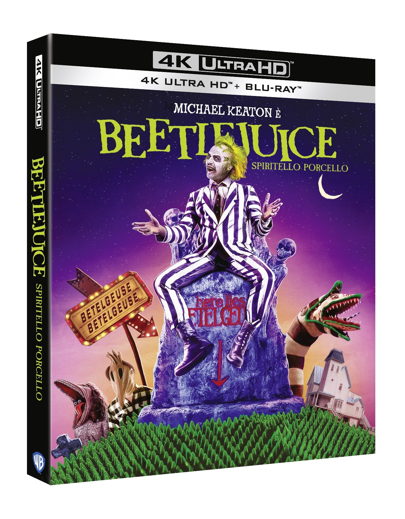 Beetlejuice - Spiritello Porcello (4K Ultra HD + Blu-Ray Disc) — Edizioni Speciali & Limitate
