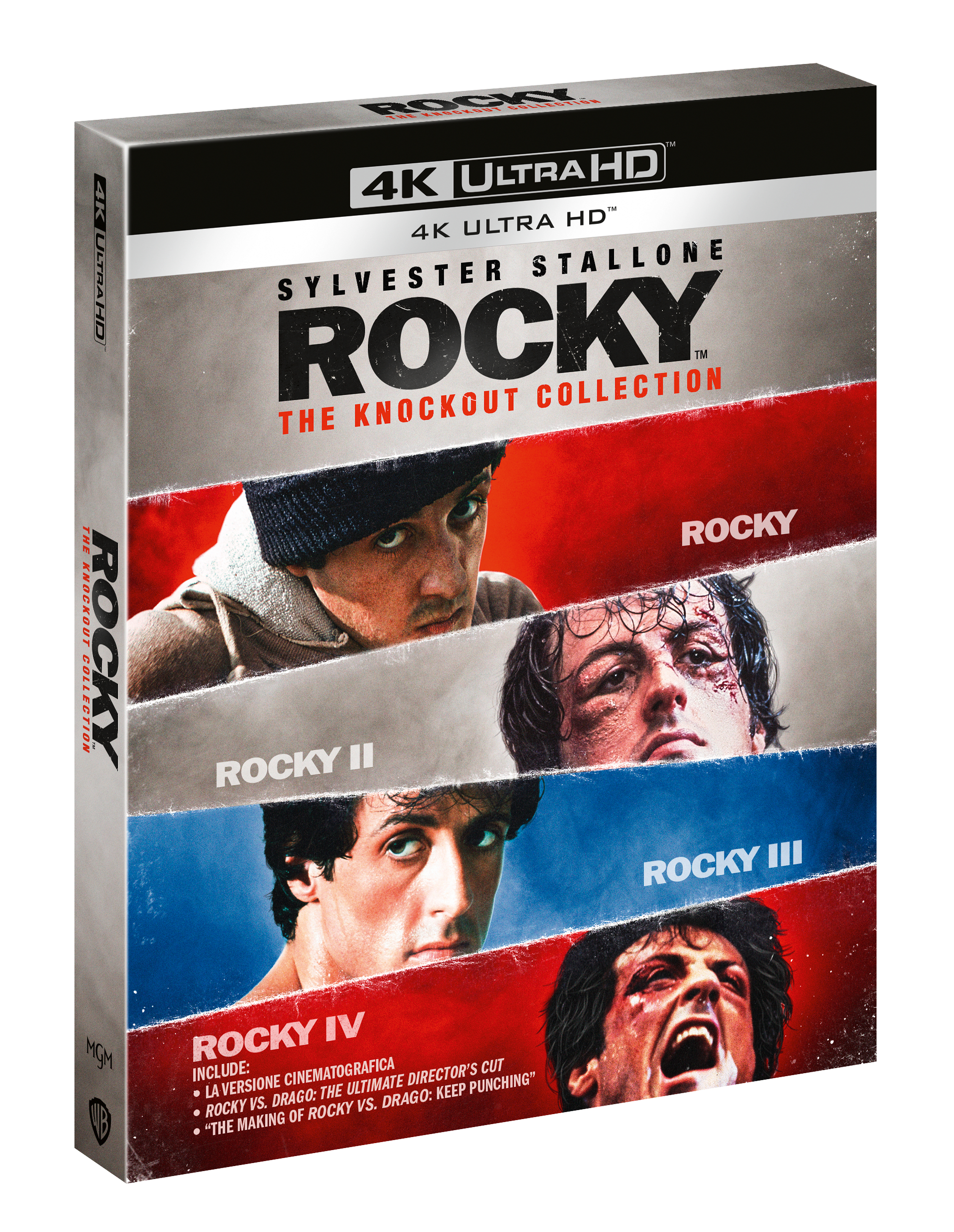 Rocky - The Knockout Collection (4 4K Ultra HD + Bonus Blu-Ray Disc) — Cofanetti & Box Set Deluxe