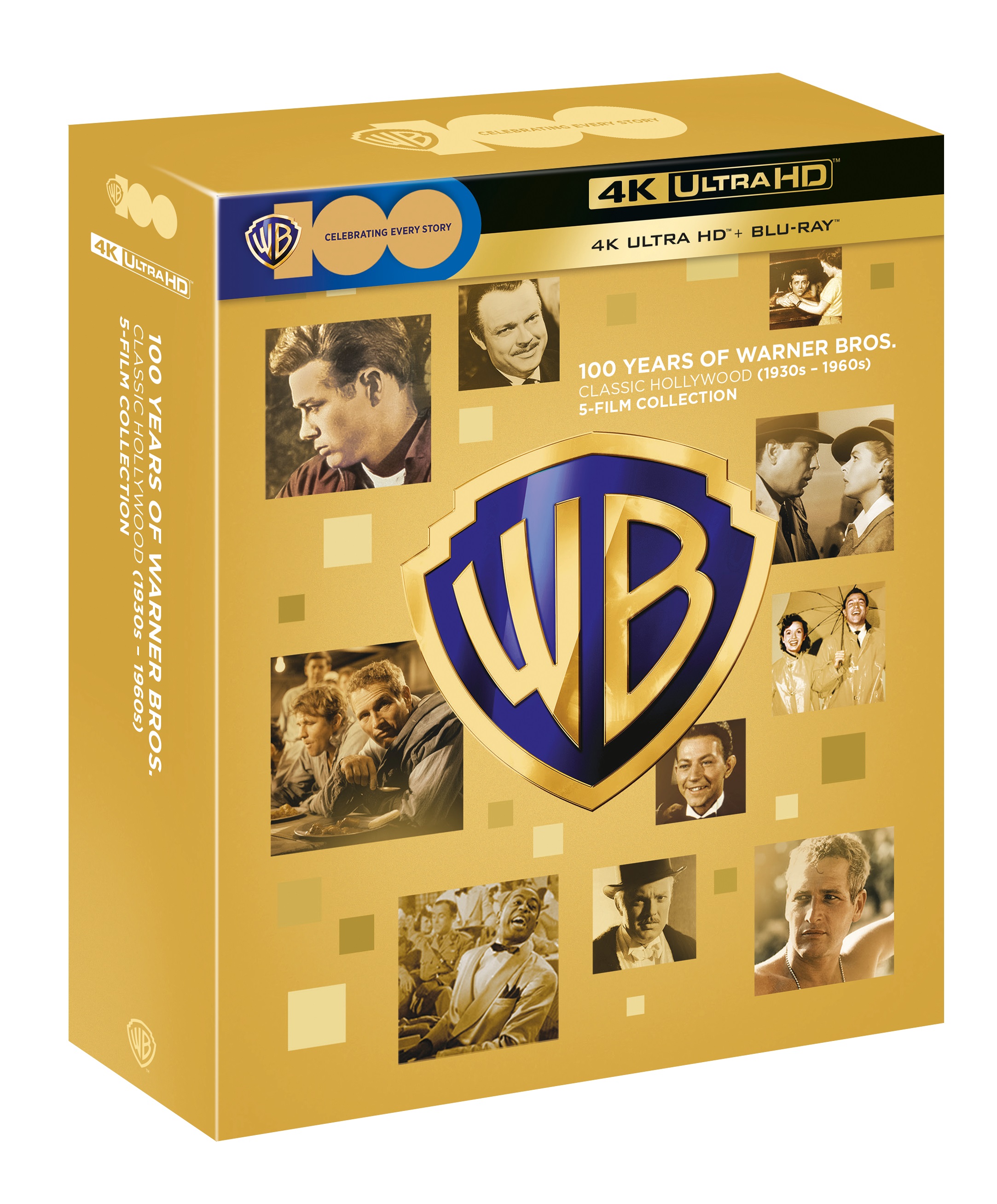 WB 100 Classic Hollywood Collection (5 4K Ultra HD + 5 Blu-Ray Disc) — Cofanetti & Box Set Deluxe