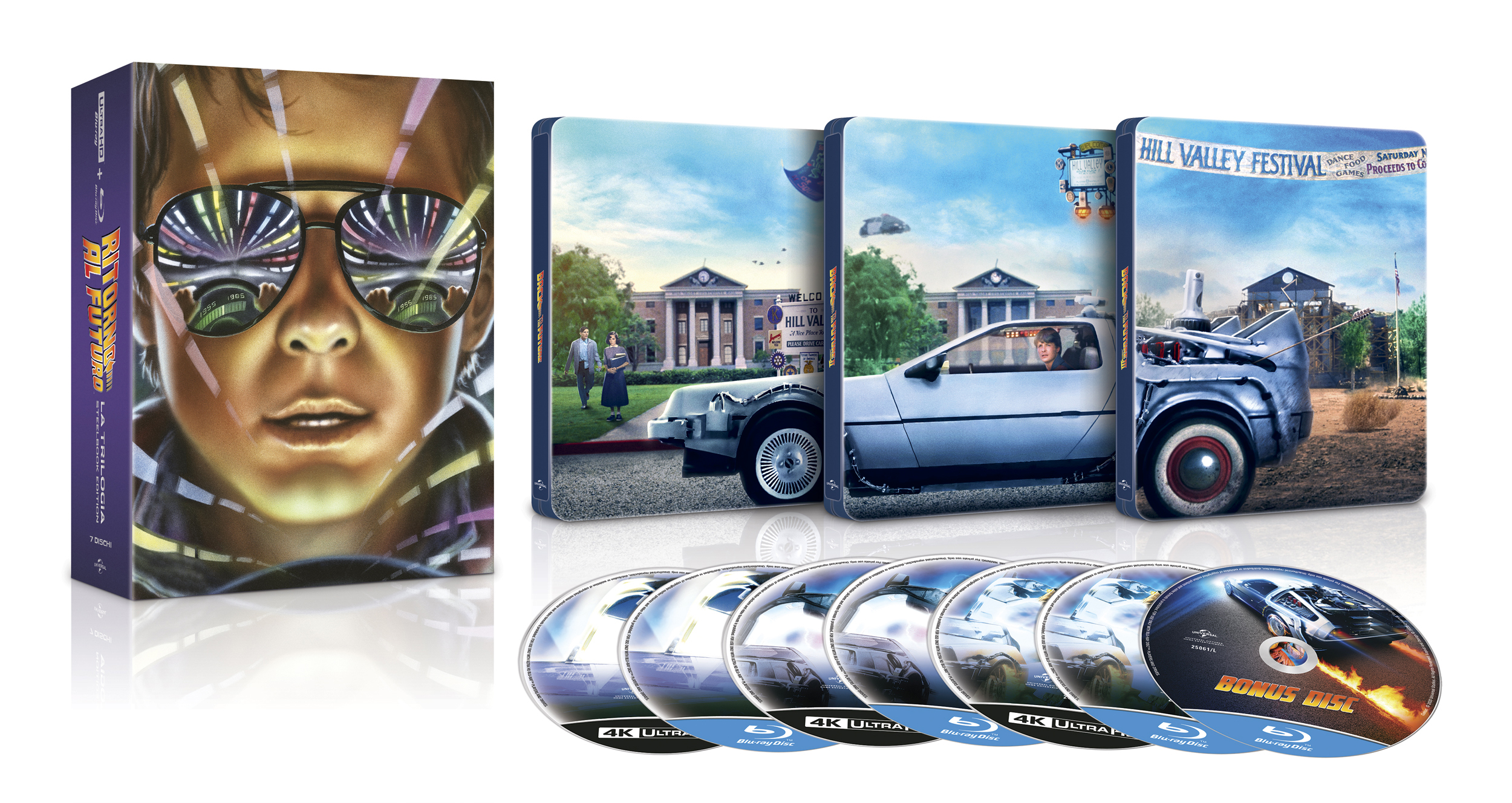 Ritorno al Futuro - Collection (3 4K Ultra HD + 4 Blu-Ray Disc - SteelBook) — Cofanetti & Box Set Deluxe