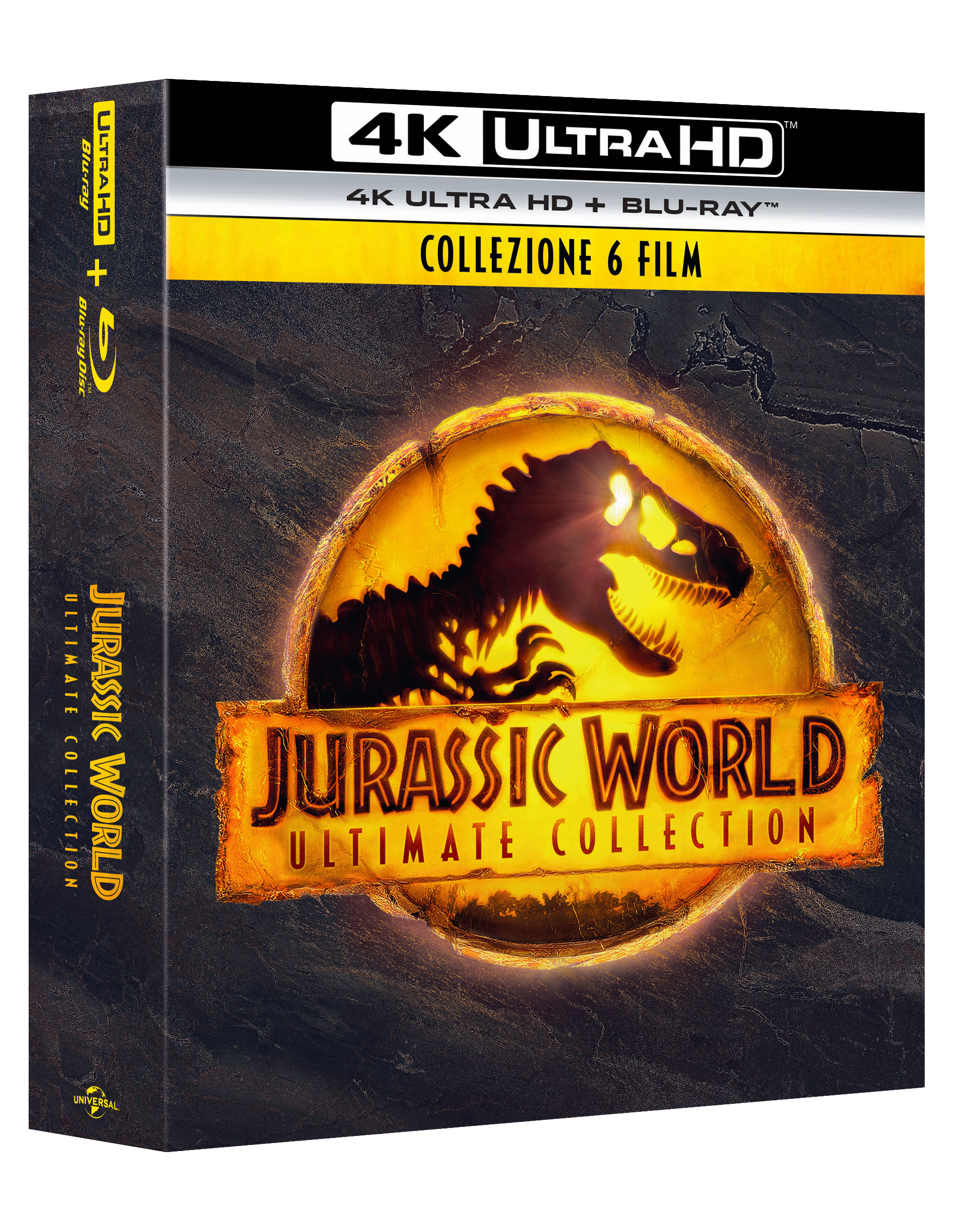 Jurassic World 6 Movie Collection (6 4K Ultra HD + 6 Blu-Ray Disc) — Cofanetti & Box Set Deluxe