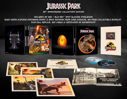 Jurassic Park - 30th Anniversary (4K Ultra HD + Blu-Ray Disc - SteelBook) — Steelbook 4K UHD