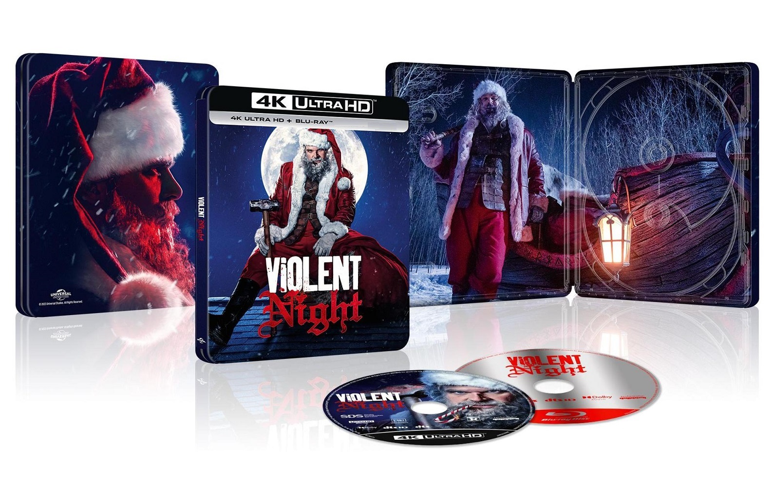 Una notte violenta e silenziosa (4K Ultra HD + Blu-Ray Disc - SteelBook) — Steelbook 4K UHD