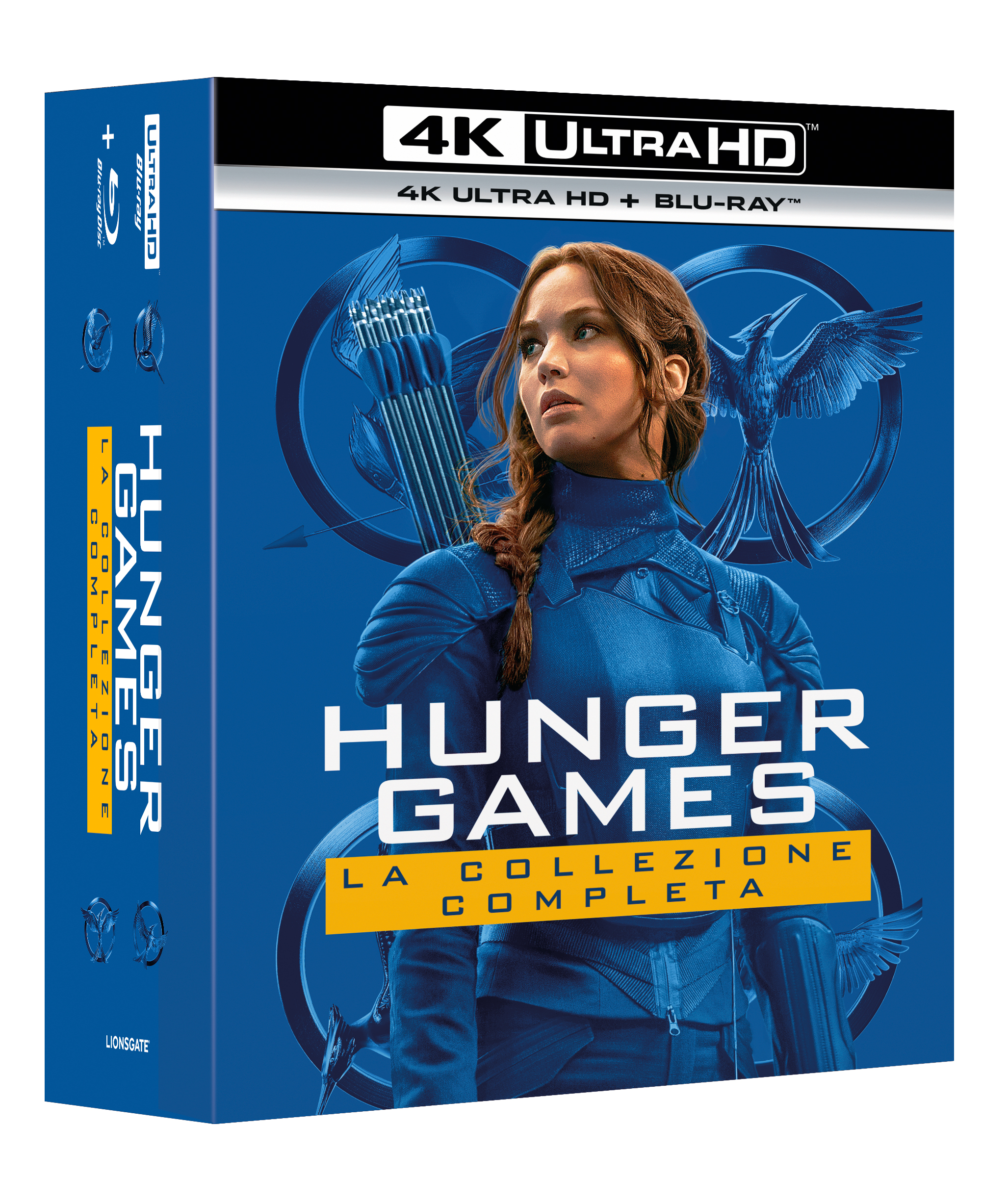 Hunger Games - La collezione completa (4 4K Ultra HD + 4 Blu-Ray Disc) — Cofanetti & Box Set Deluxe