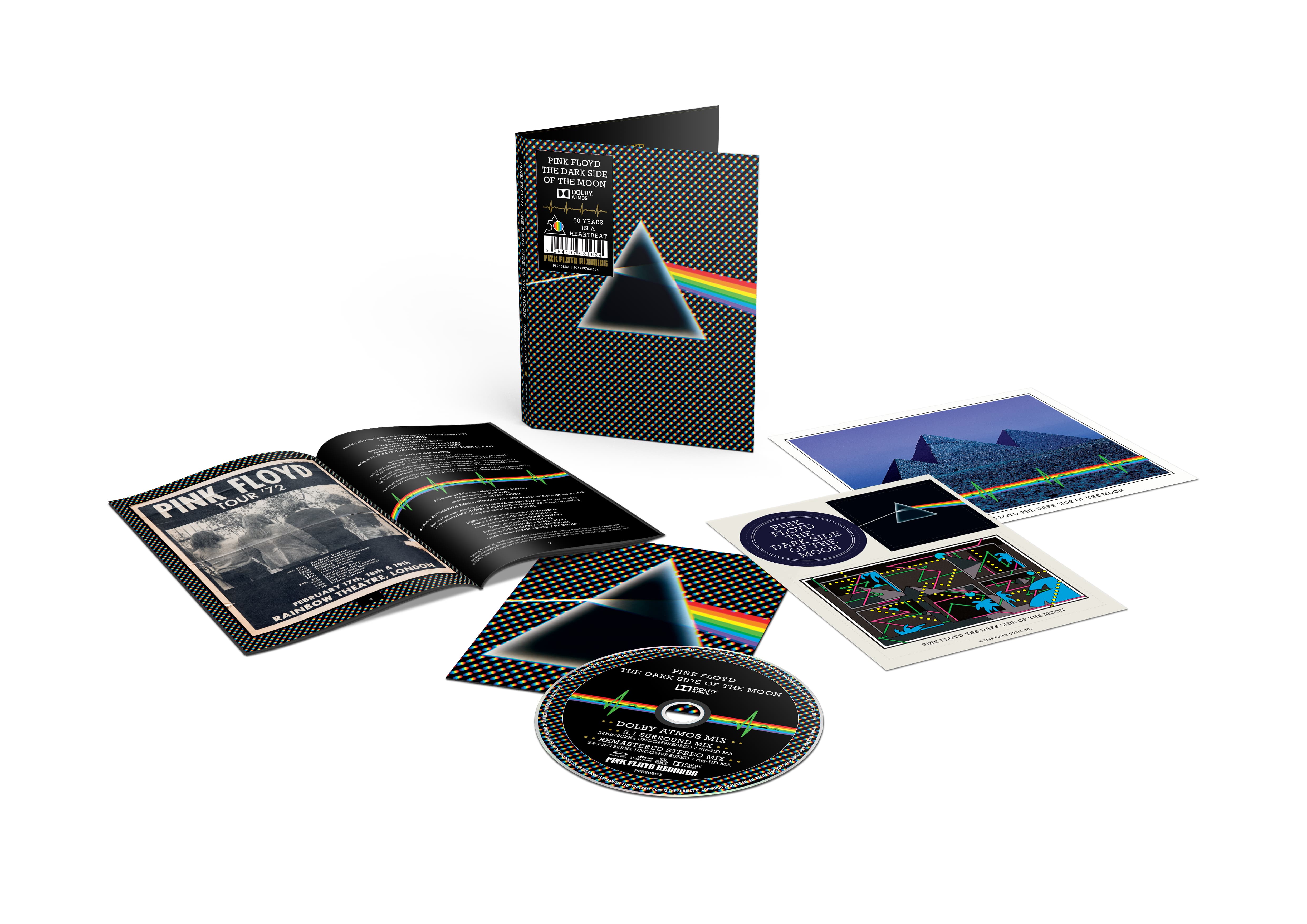 Pink Floyd - The Dark Side Of The Moon - 50Th Anniversary (Blu-Ray Disc + Cartoline + Adesivi) — Edizioni Speciali & Limitate