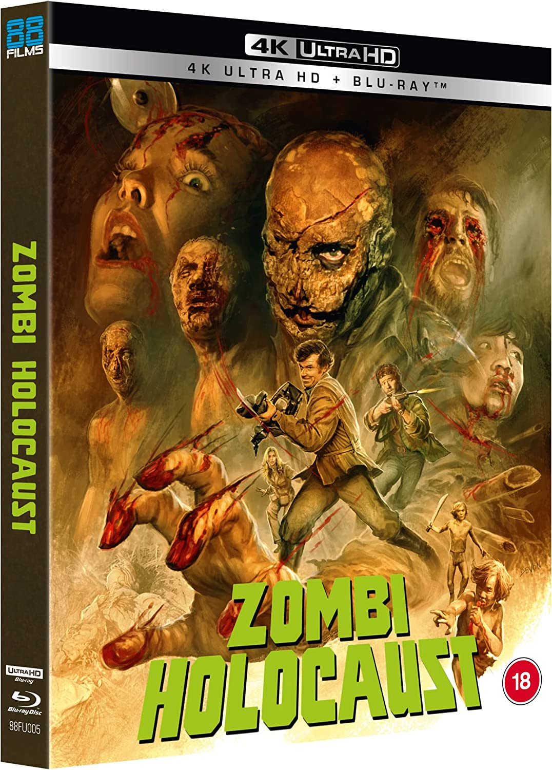 Zombie Holocaust (Import UK) (4K Ultra HD + Blu-Ray Disc) — Edizioni Speciali & Limitate