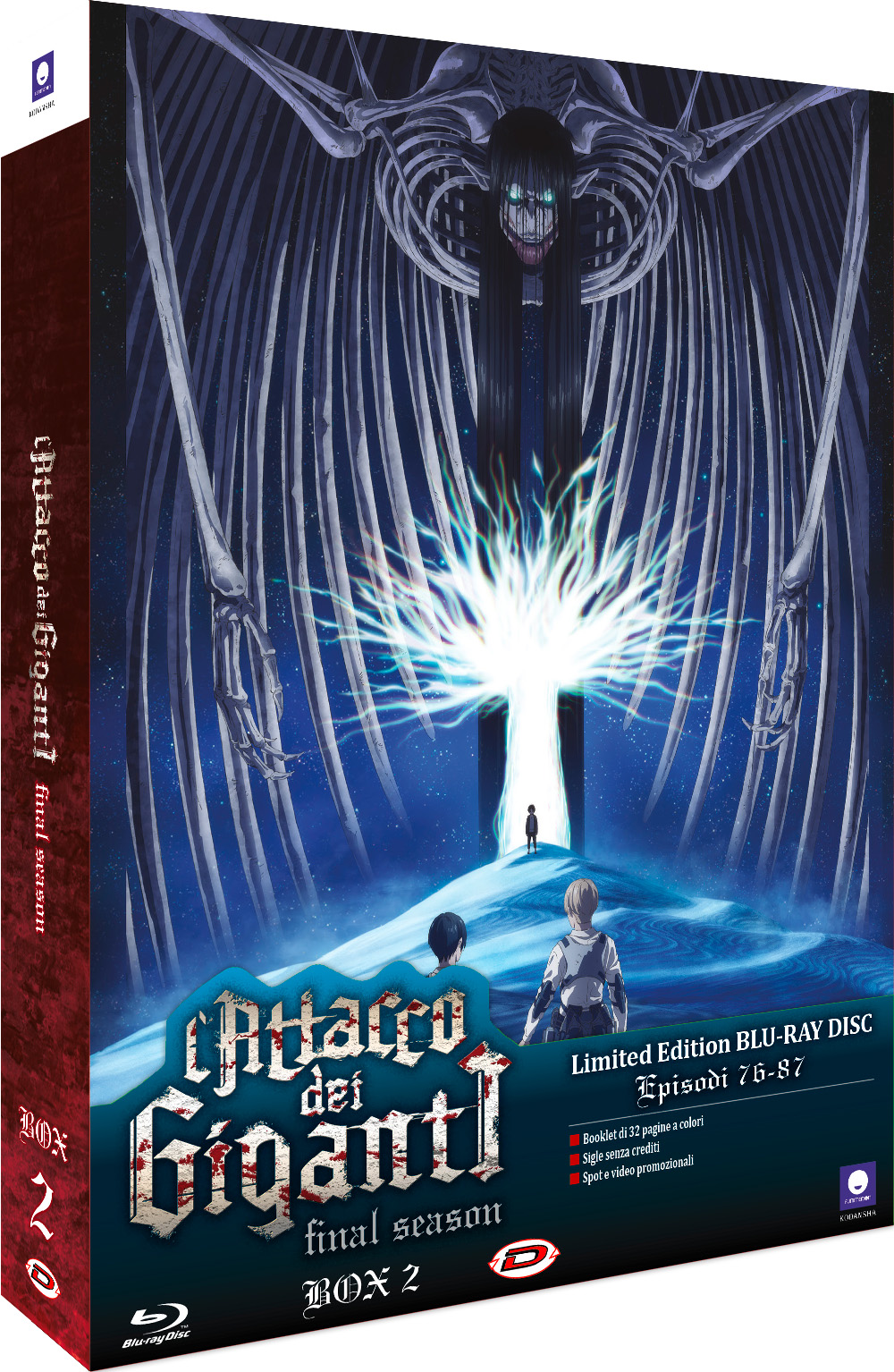 L'attacco dei Giganti - The Final Season - Vol. 2 - Limited Edition (2 Blu-Ray Disc) — Cofanetti & Box Set Deluxe