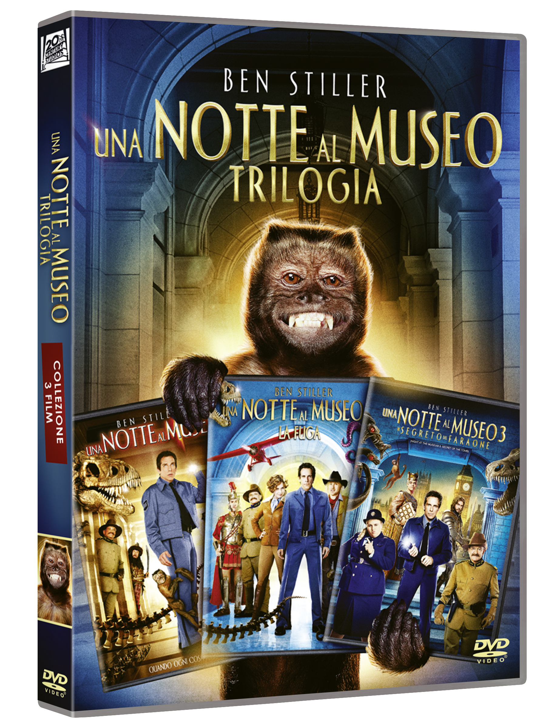 Una notte al museo - Trilogia (3 DVD) — Cofanetti & Box Set Deluxe