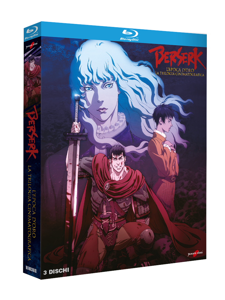 Berserk - L'epoca d'oro - La Trilogia Cinematografica (3 Blu-Ray Disc + Booklet + Card) — Cofanetti & Box Set Deluxe