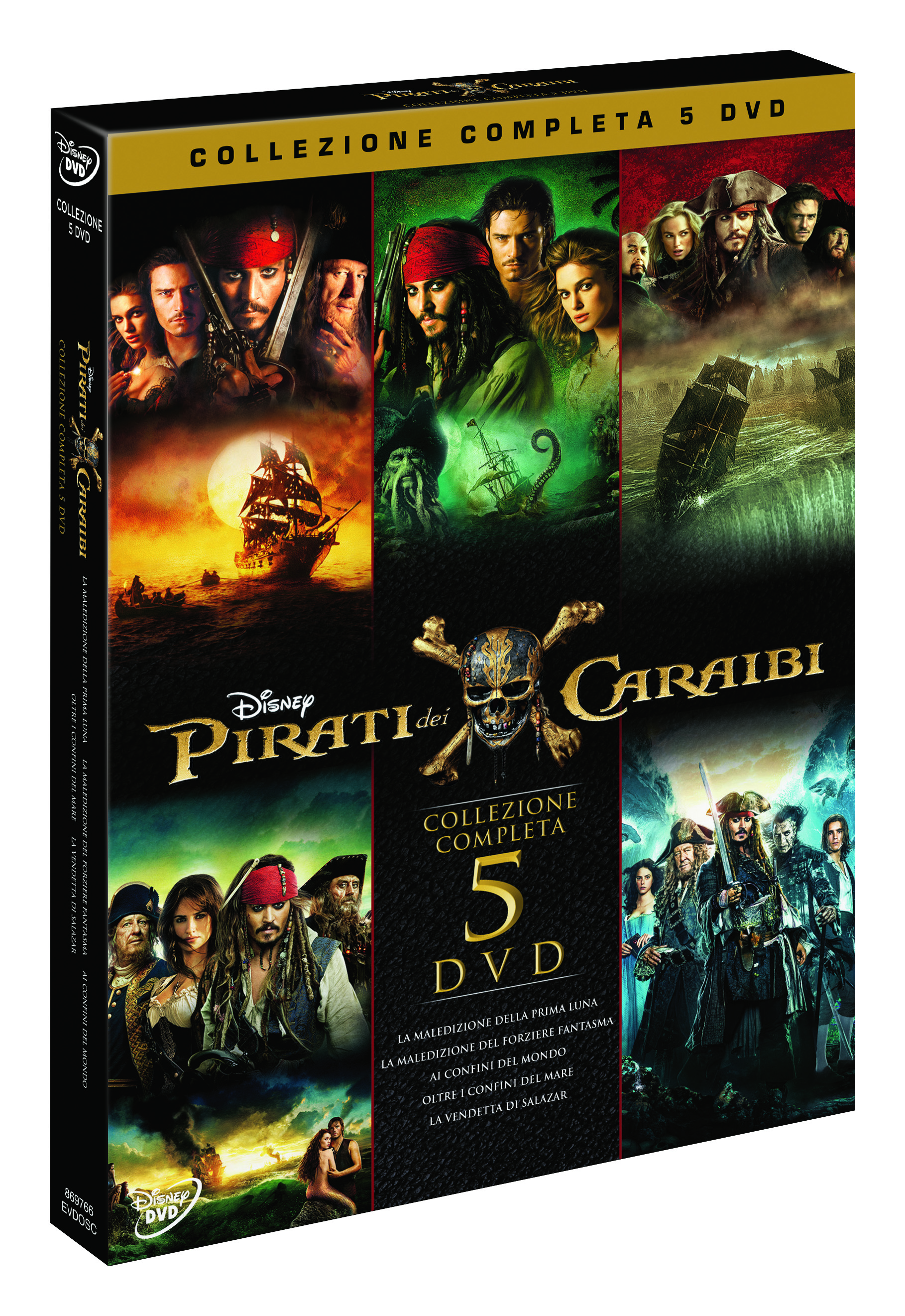 Pirati dei Caraibi - Collezione Completa (5 DVD) — Cofanetti & Box Set Deluxe