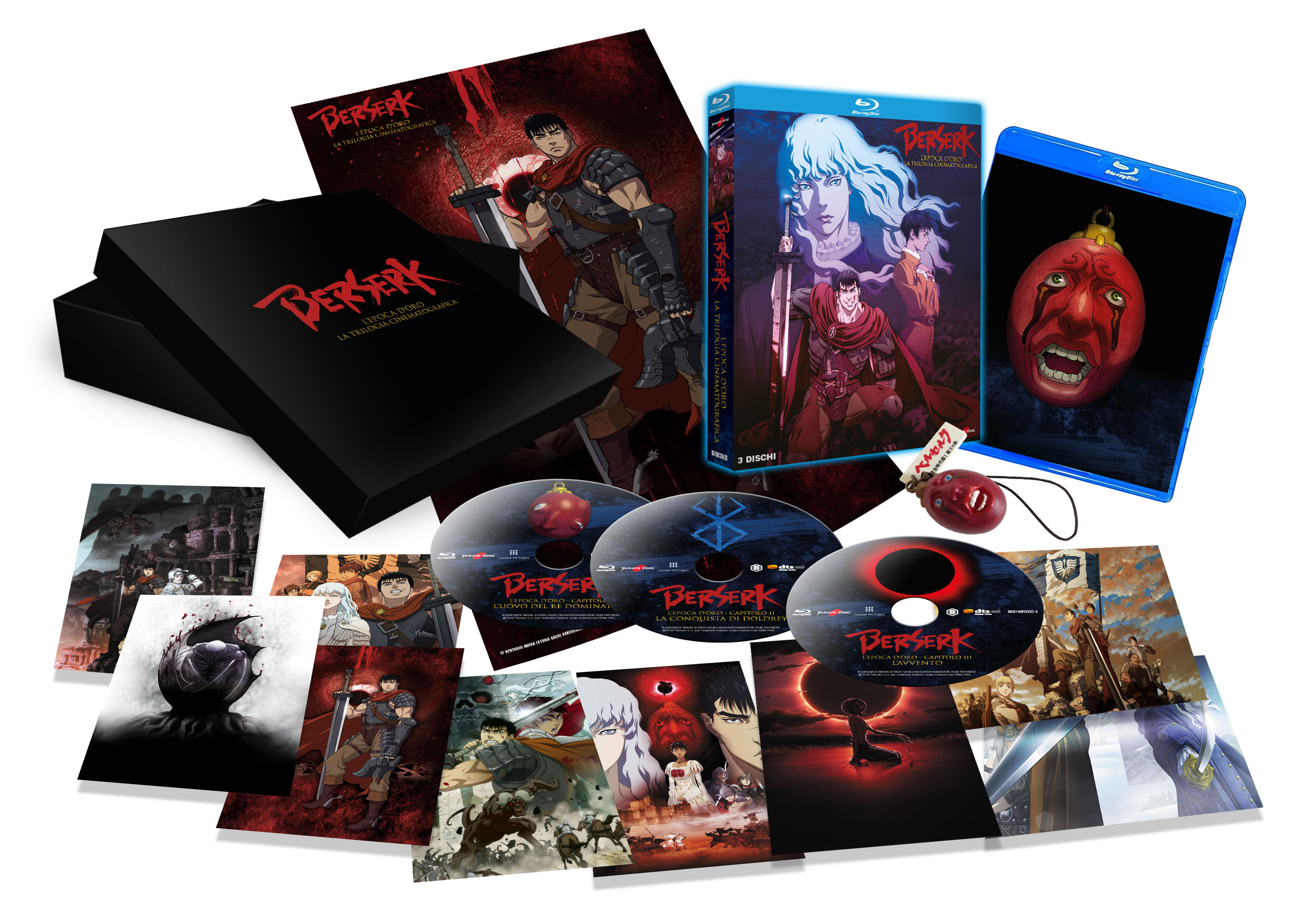 Berserk - L'epoca d'oro - La Trilogia Cinematografica - Deluxe Ltd. Edition (3 Blu-Ray Disc + Card) — Cofanetti & Box Set Deluxe