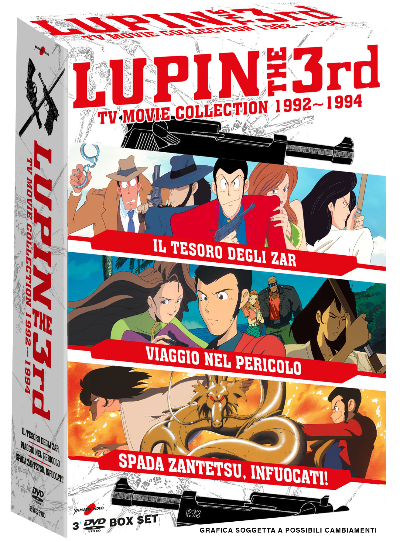 Lupin III - Tv Movie Collection 1992-1994 (3 DVD) — Cofanetti & Box Set Deluxe