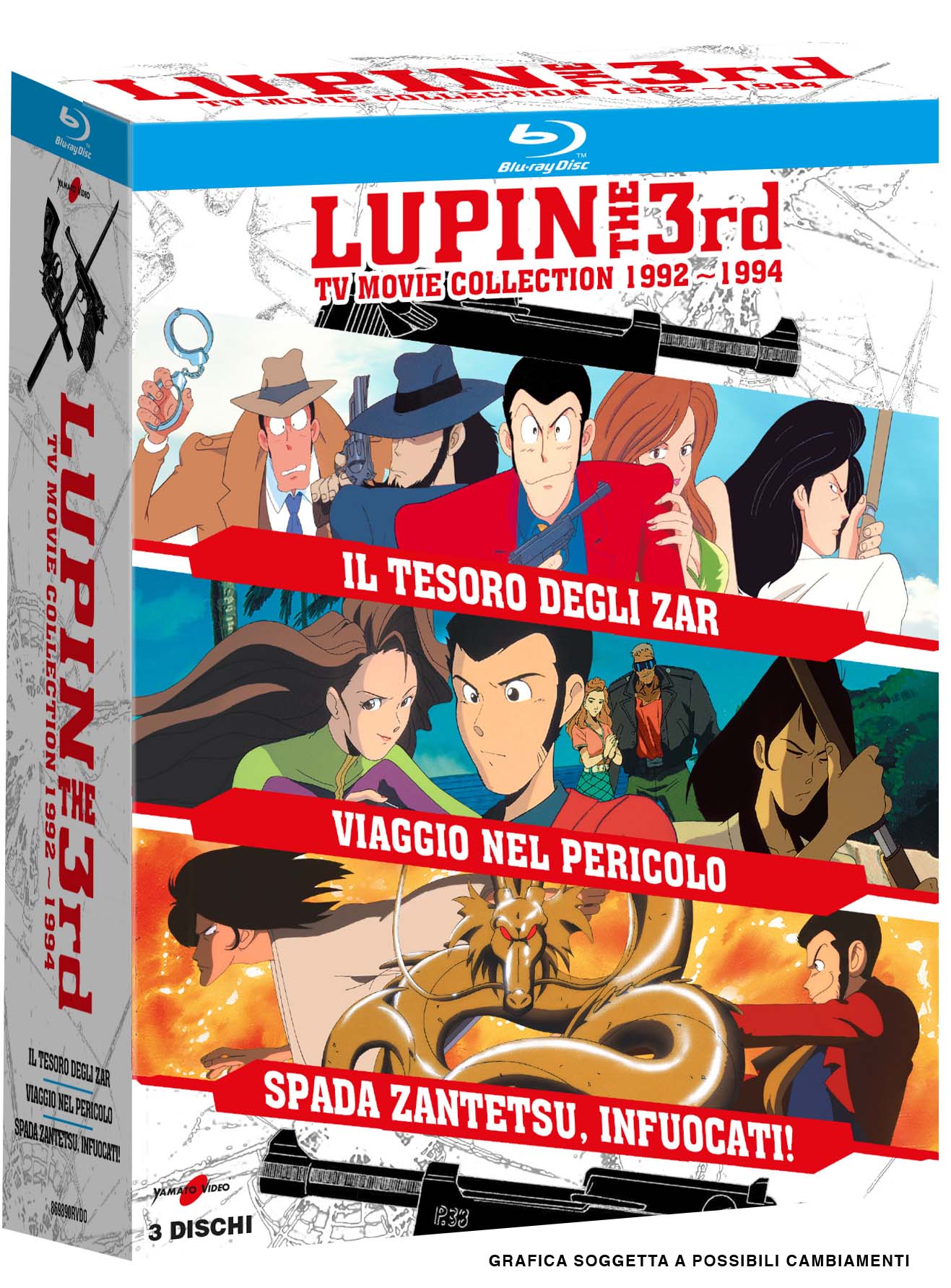 Lupin III - Tv Movie Collection 1992-1994 (3 Blu-Ray Disc) — Cofanetti & Box Set Deluxe