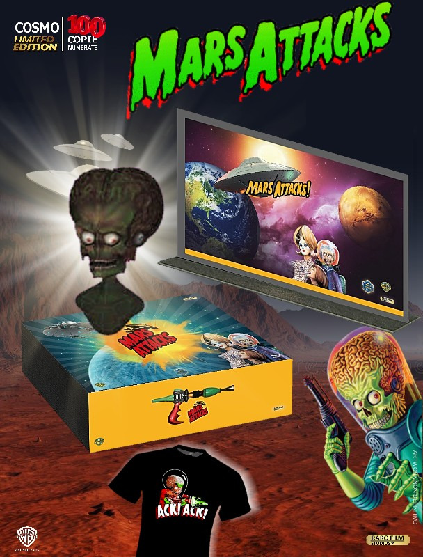 Mars Attacks! - One Click - Cosmo Collection 3d (Blu-Ray Disc + Box) — Cofanetti & Box Set Deluxe