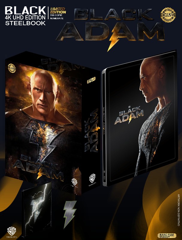 Black Adam - Black Ed. (4K Ultra HD + Blu-Ray Disc + Poster + Booklet + 6 Card - SteelBook) — Steelbook 4K UHD