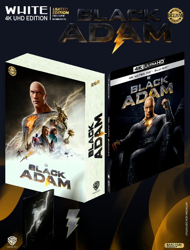 Black Adam - White Ed. (4K Ultra HD + Blu-Ray Disc + Poster + Booklet + 4 Postecards) — Edizioni Speciali & Limitate