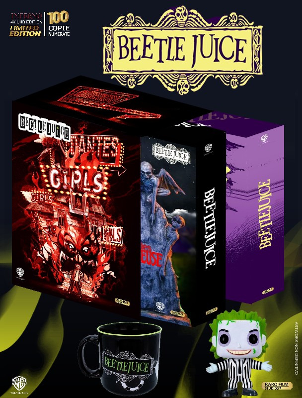 Beetlejuice - One Click - Monster Collection (4K Ultra HD + Blu-Ray Disc + Box) — Cofanetti & Box Set Deluxe