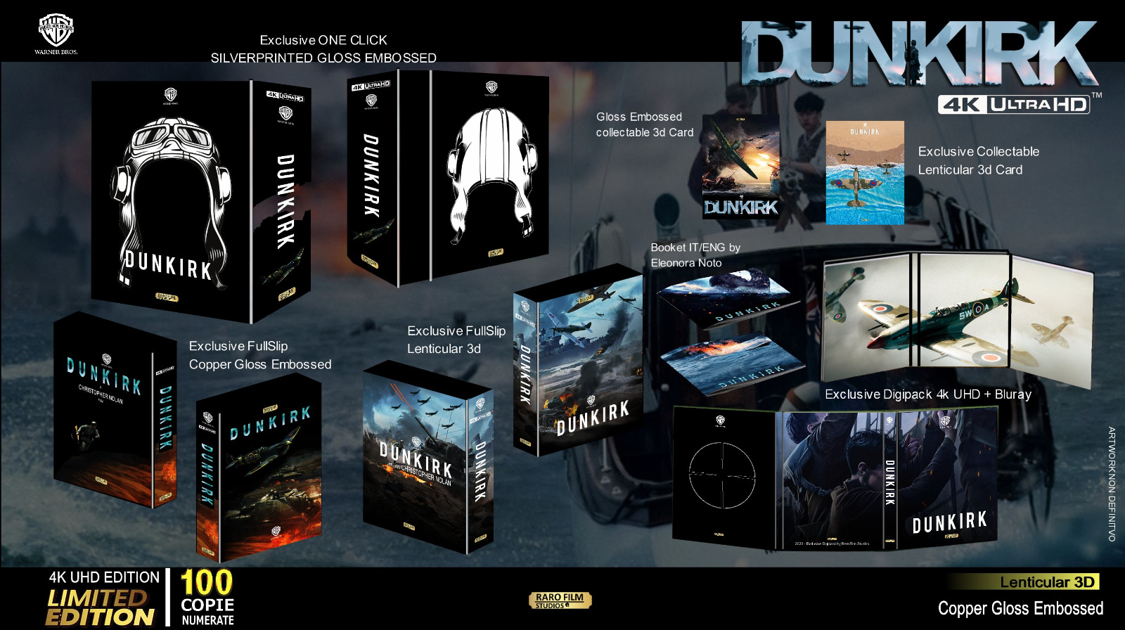 Dunkirk - One Click - Silverprinted (4K Ultra HD + Blu-Ray Disc + Box) — Blu-ray 4K UHD (Standard)