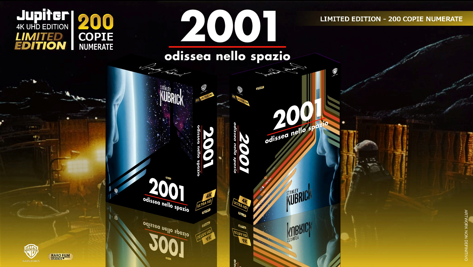 2001: Odissea nello spazio - Jupiter Ed. (4K Ultra HD + Blu-Ray Disc + 4 Cards + Poster + Booklet) — Edizioni Speciali & Limitate
