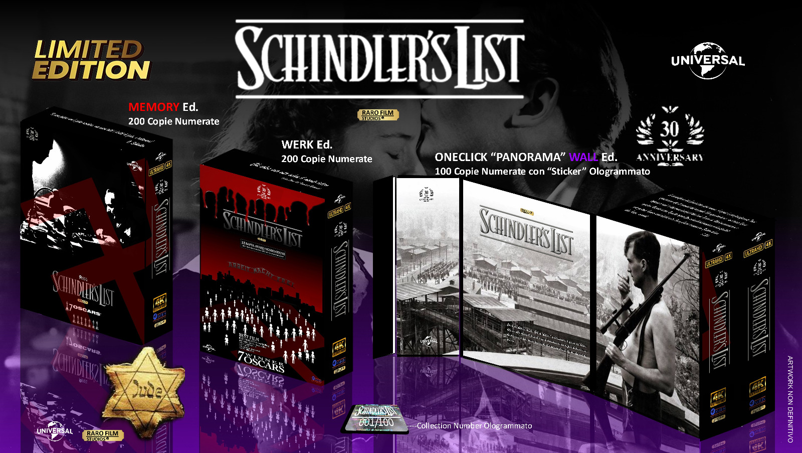 Schindler's List - One Click - Wall Edition (4K Ultra HD + Blu-Ray Disc + Box) — Blu-ray 4K UHD (Standard)