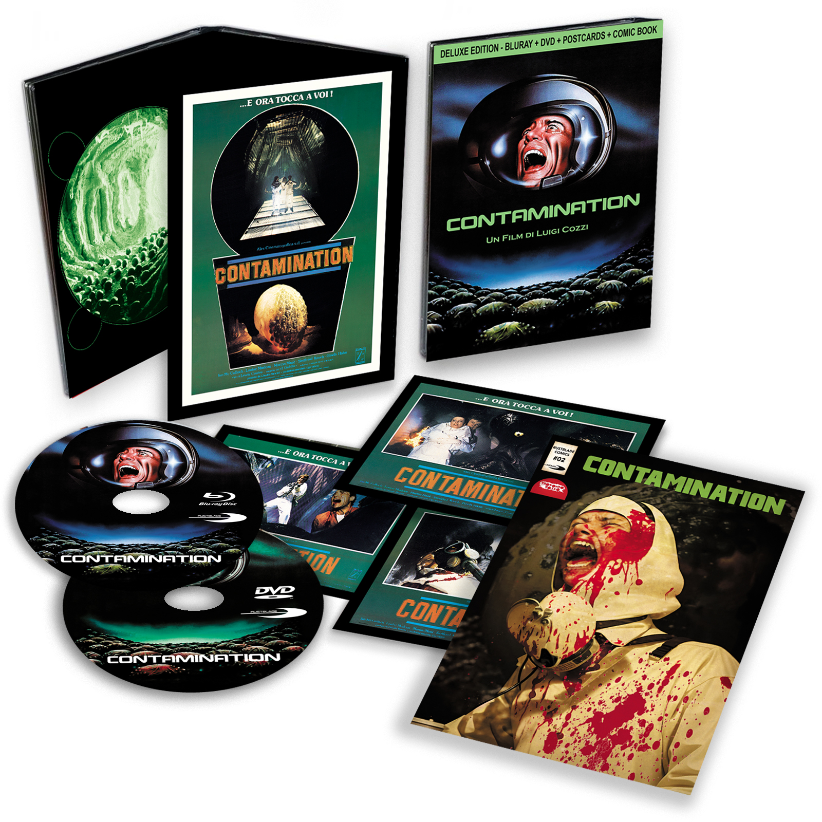 Contamination - Alien arriva sulla Terra - Deluxe Edition Limitata (Blu-Ray Disc + DVD + Comic Book)