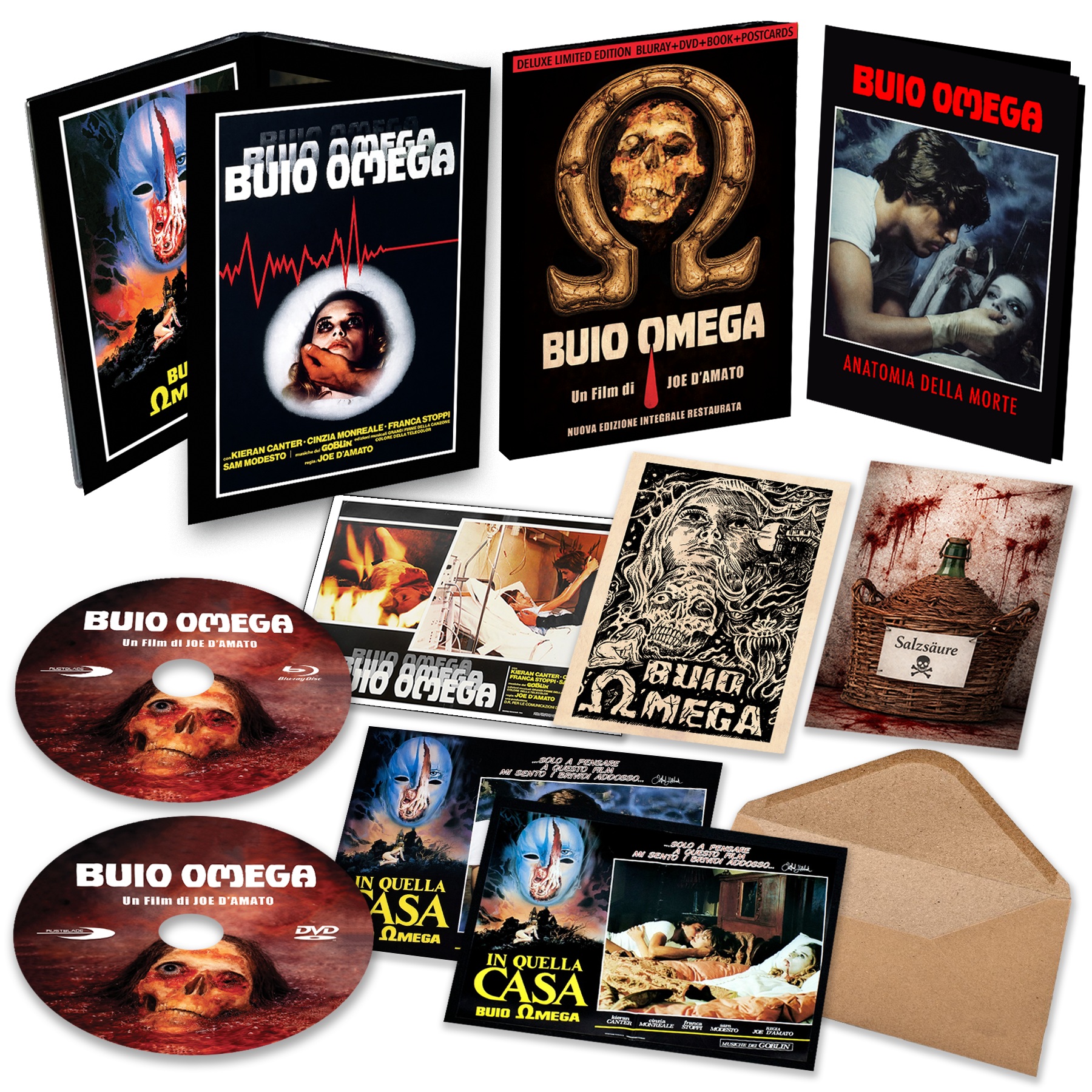 Buio Omega - Deluxe Edition Box (Blu-Ray Disc + DVD + Book + Cards) — Edizioni Speciali & Limitate