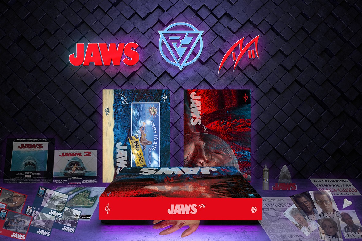 Jaws - Blood and sand - One Click (2 4K Ultra HD + 2 Blu-Ray Disc + Box) — Blu-ray 4K UHD (Standard)