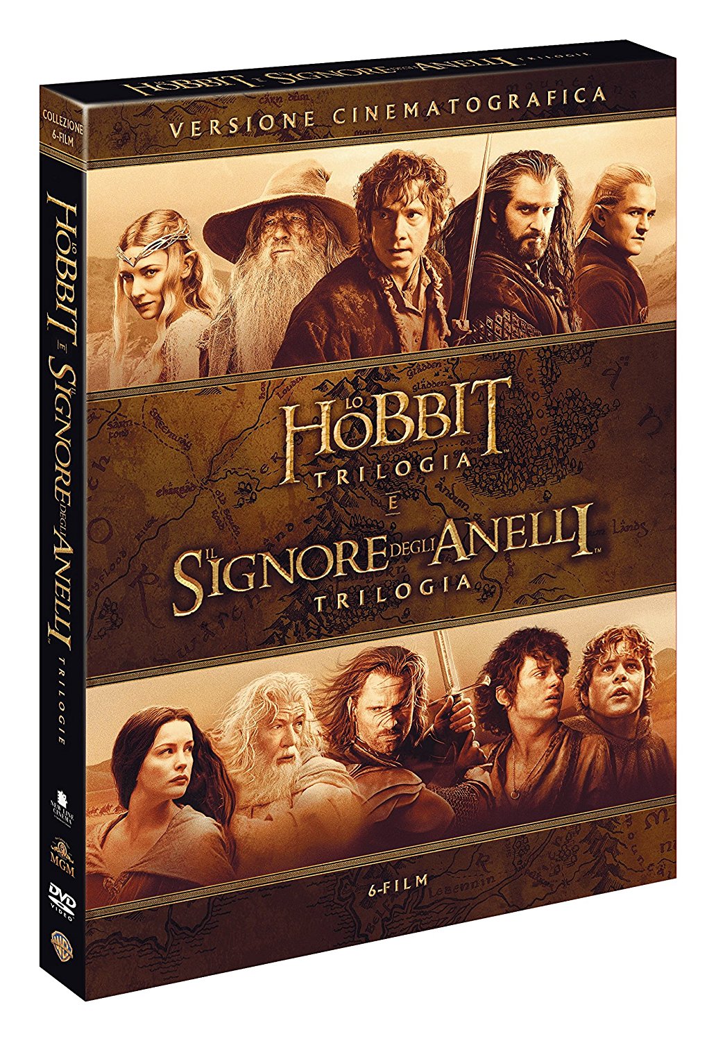 Lo Hobbit + Il Signore degli Anelli - Le Trilogie Cinematografiche (6 DVD)