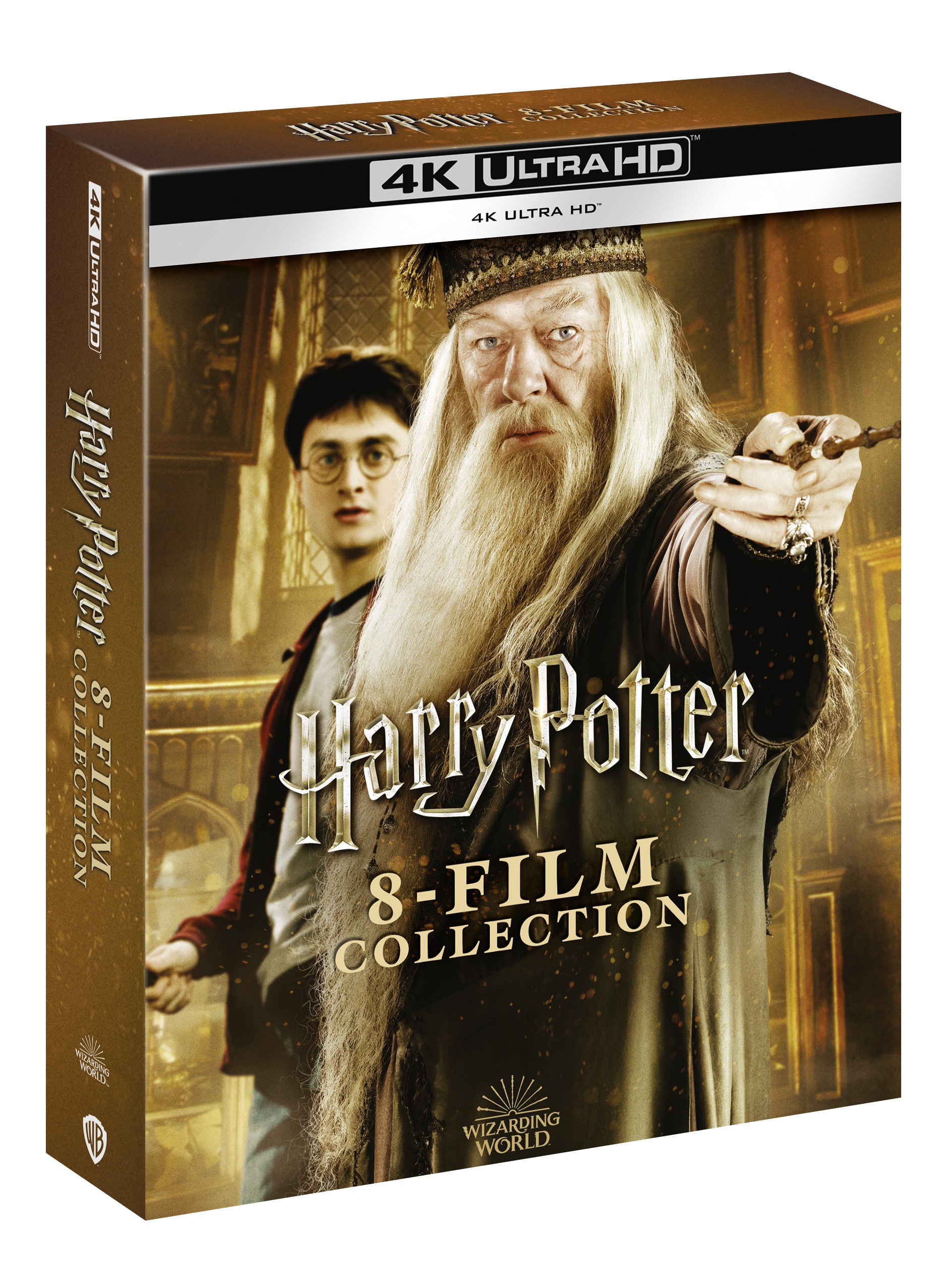 Harry Potter 1-8 (Dumbledore Art Edition) (8 4K Ultra HD + Booklet + Card)