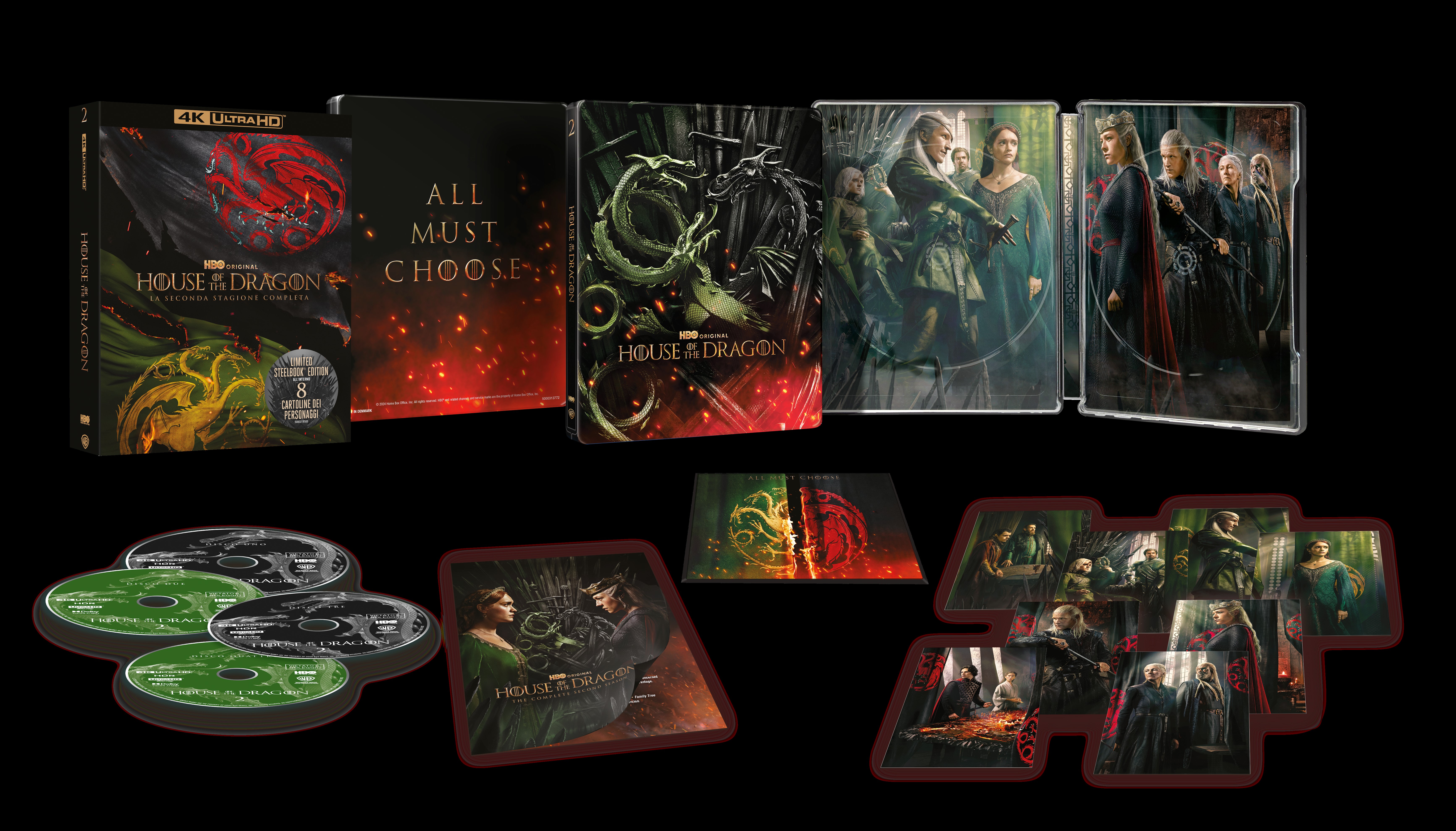 House of the Dragon - Stagione 2 - Limited Edition (4 4K Ultra HD + Cards - SteelBook)